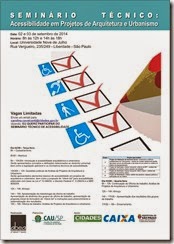 Cartaz do Seminário Acessibilidade
