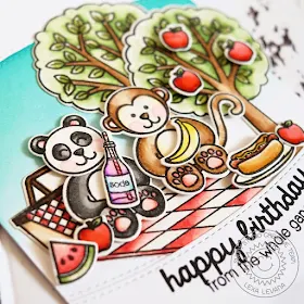 Sunny Studio Stamps: Summer Picnic & Comfy Creatures Birthday Card by Lexa Levana.