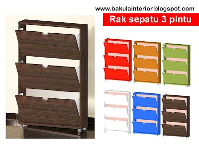 Bakula Interior Rak  sepatu  3 Pintu