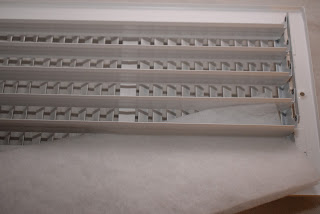 Web Filter installed into AC Vent register 