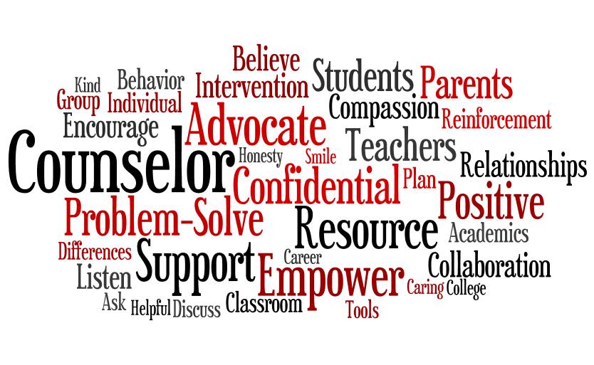 word art displaying words like confident advocate confidential