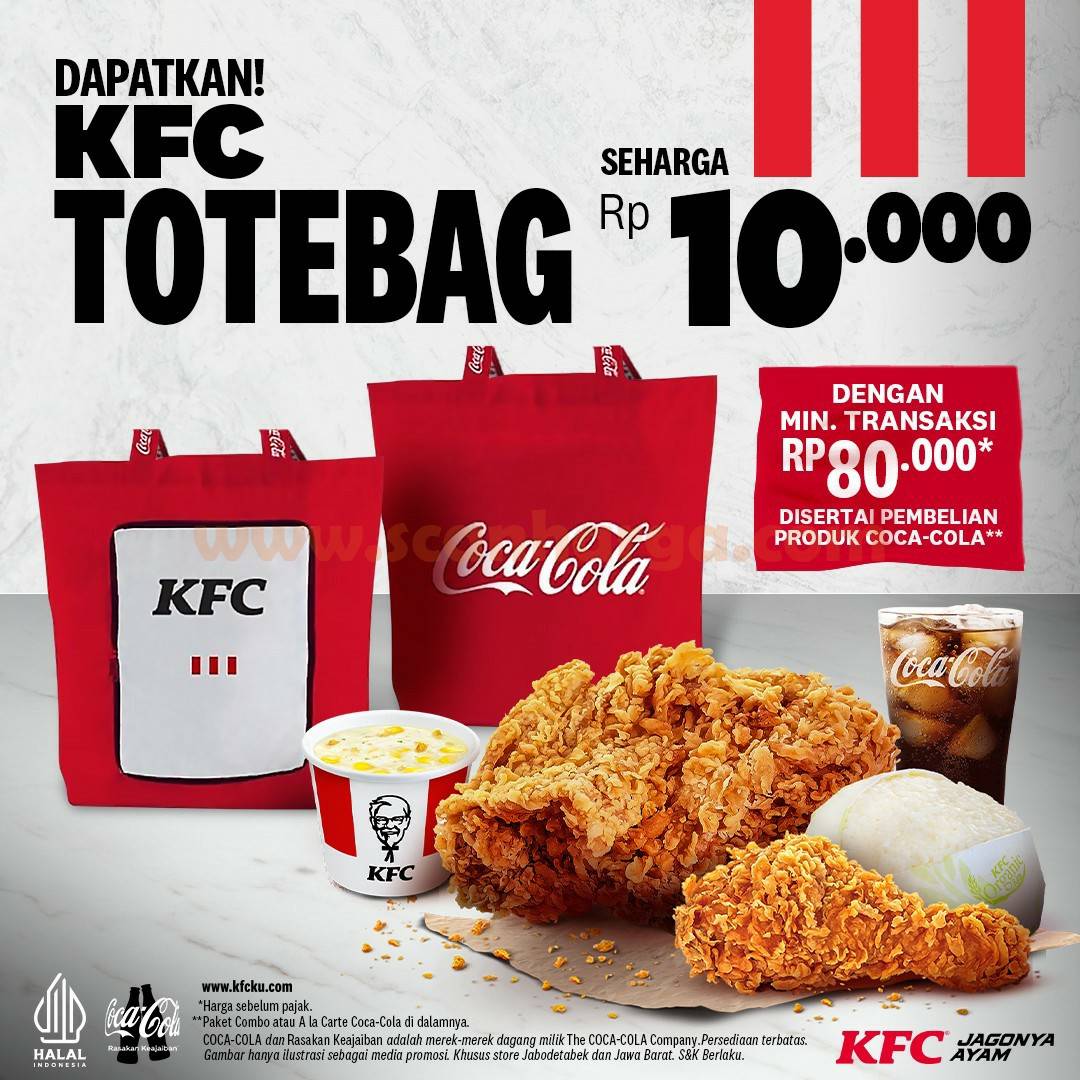 Promo KFC Terbaru! Dapatkan KFC TOTEBAG HANYA SeHarga Rp. 10.000