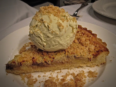 Luke's Oyster Bar & Chop House, banana coconut crumble