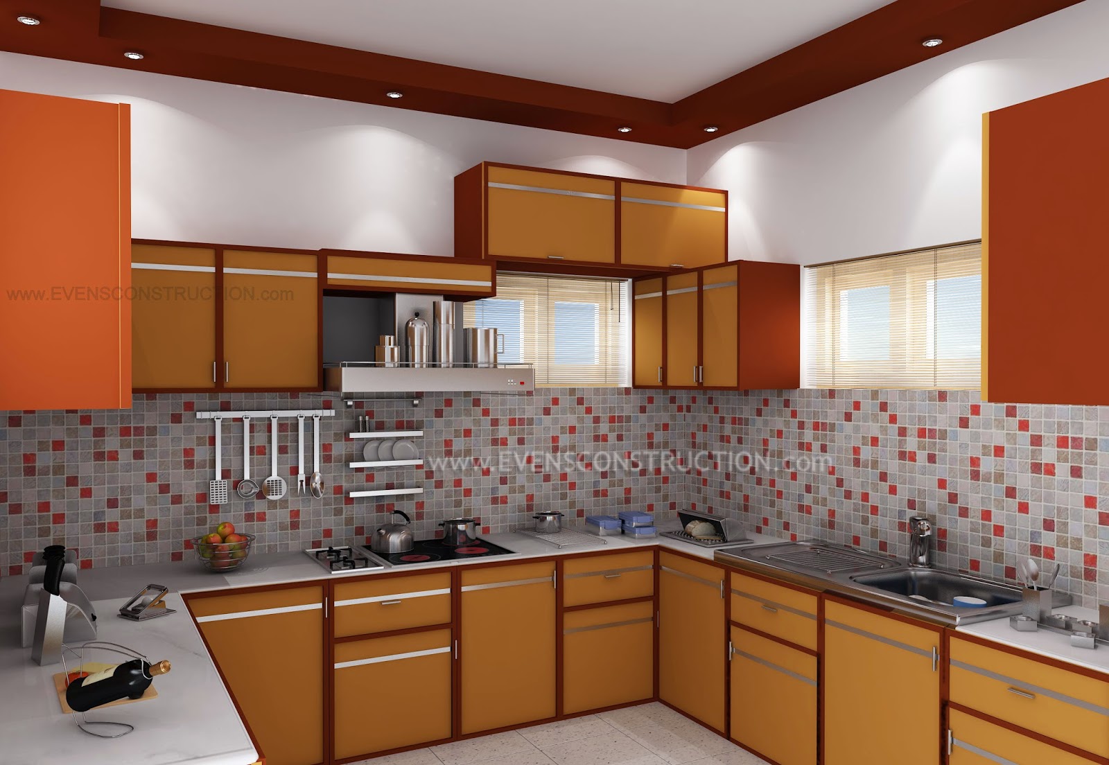 Evens Construction Pvt Ltd Beautiful Kerala kitchen