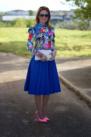 cats print shirt, romwe cats shirt, Miu Miu clutch, Loriblu pink heels, Fashion and Cookies, fashion blogger