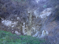 Seasonal waterfall along old 2N28 in Water Canyon, Angeles National Forest