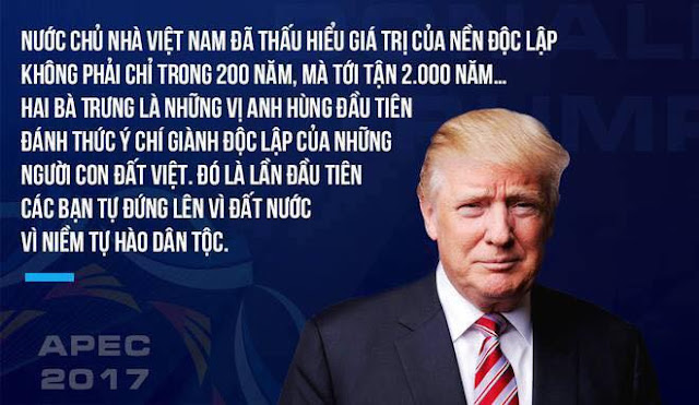 Toàn văn bài phát biểu của tổng thống Hoa Kỳ Donald Trum tại APEC 2017