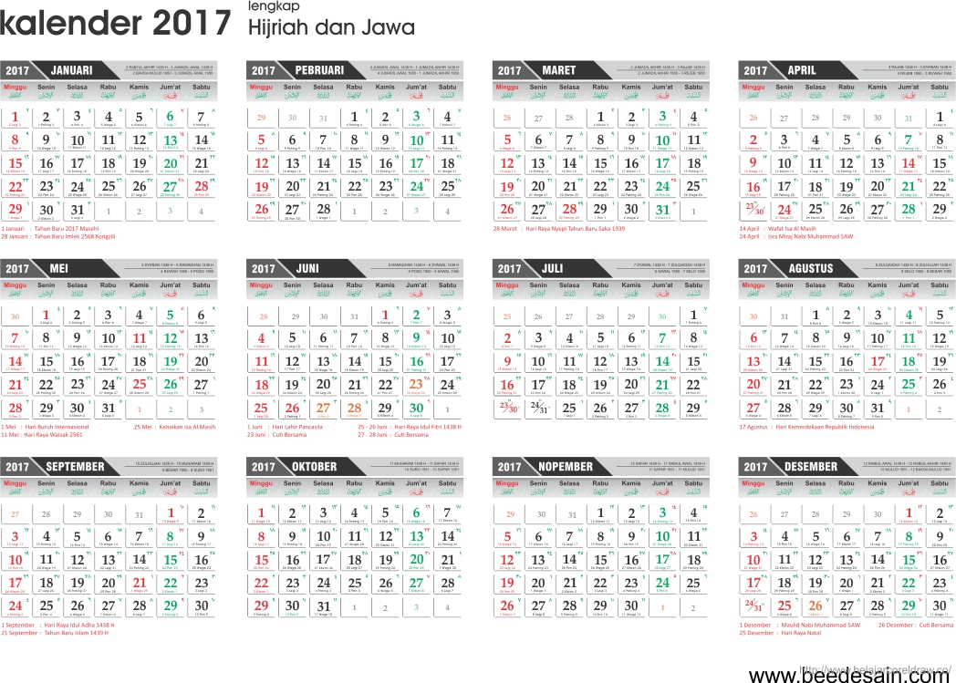 Template Kalender  2021 Gratis