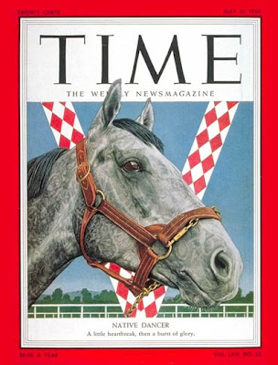 'The Gray Ghost' - Native Dancer on the cover of Time magazine (1954)