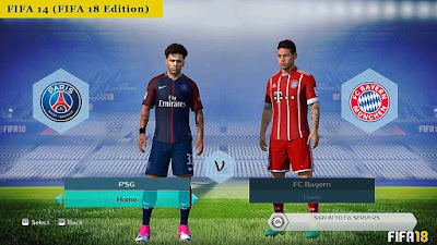 FIFA14 Mod FIFA18 Full Apk+Data OBB Fix Transfer 2018 Update Terbaru