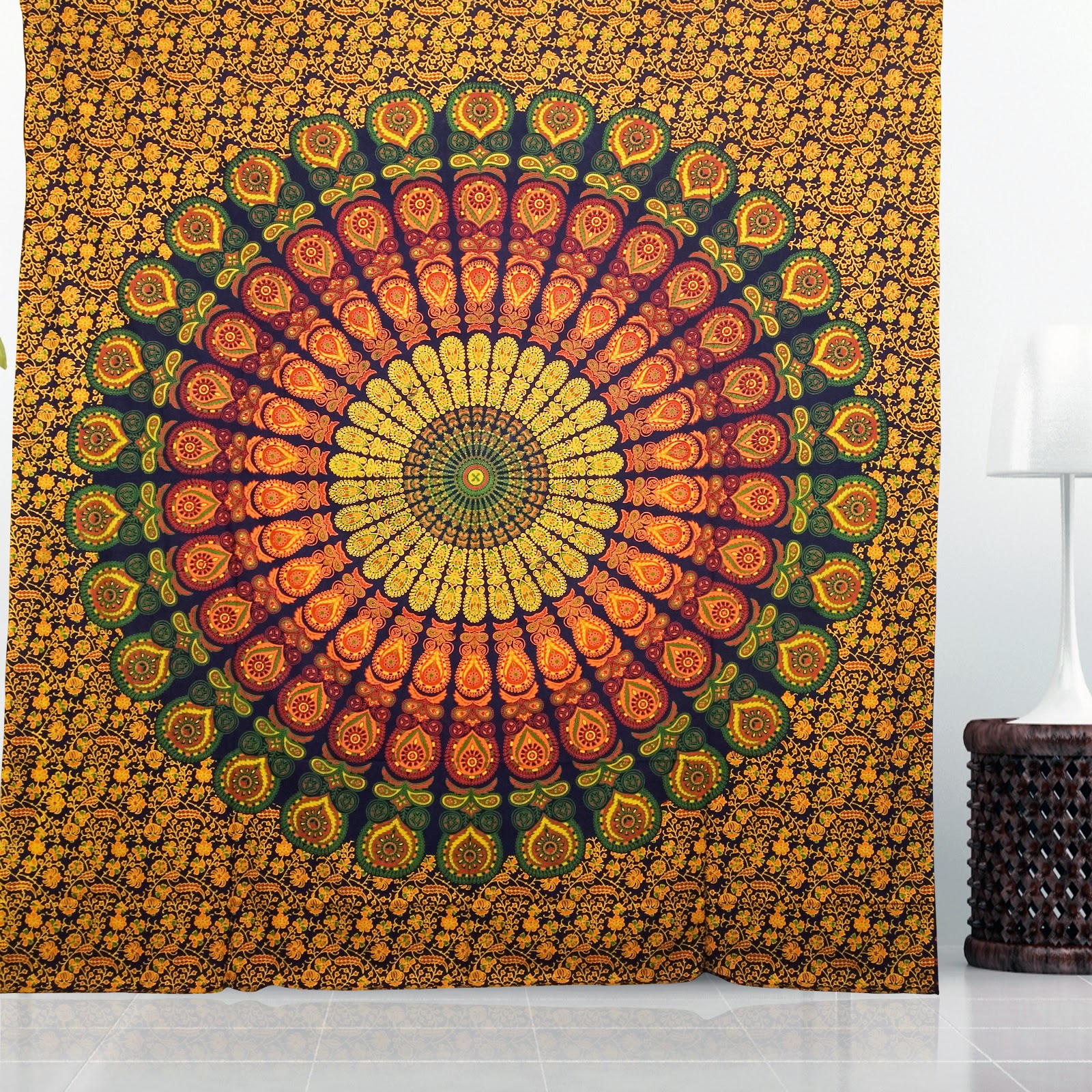  Large Wall Tapestry Mandala Hippie Bedding Indian Tapestries Block Print Table Cloth Beach Tapestry Ceiling Stylish Wall Decor Bohemian