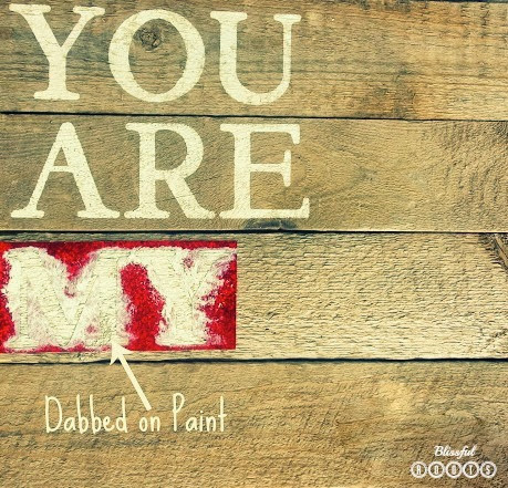 DIY Wood Planked Sign {You Are My Sunshine} @ Blissful Roots