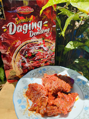 Sambal daging dendeng sumatraa, harga daging dendeng sumatraa, daging dendeng sumatra , makanan ready to eat, daging dendeng sumatra ready to eat