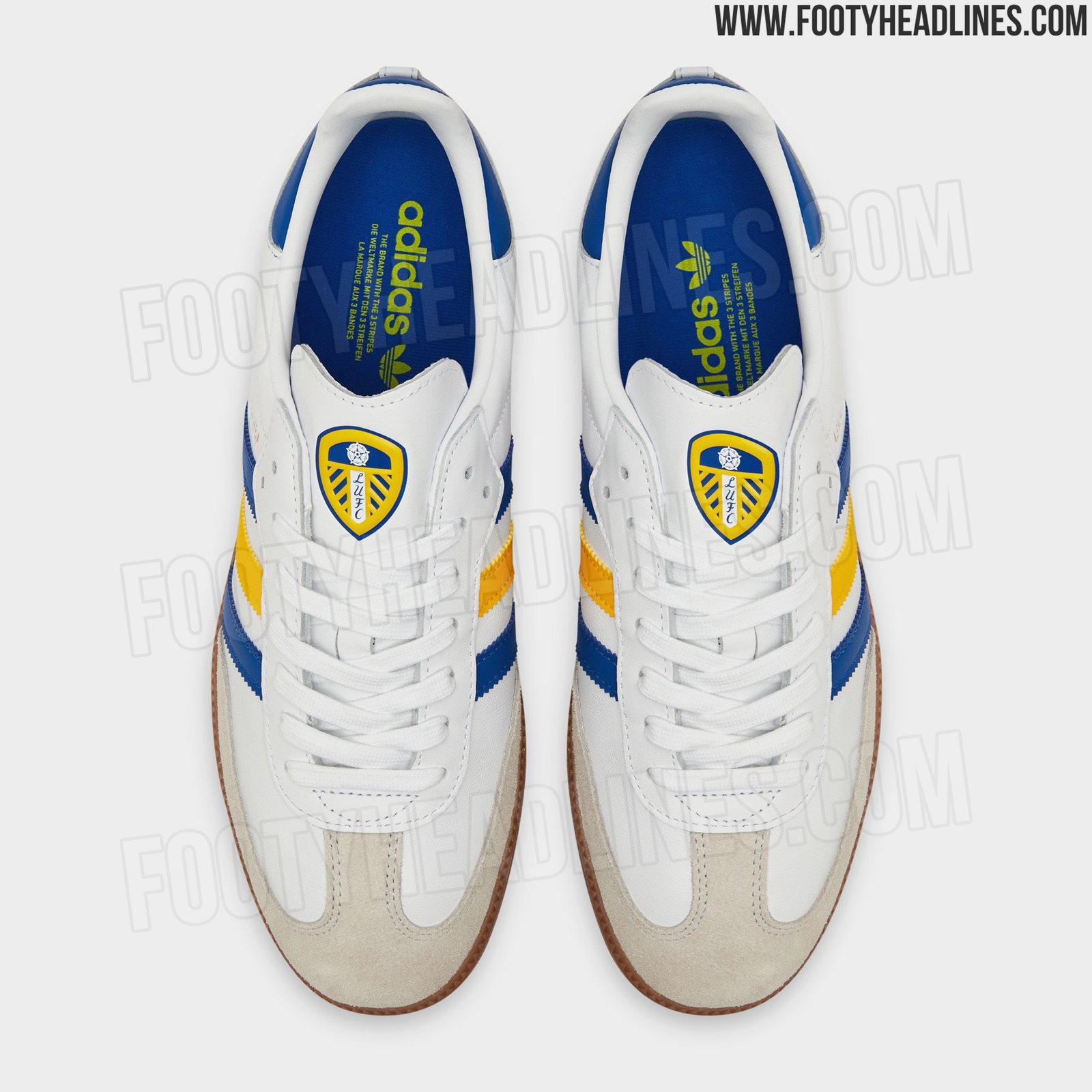 conspiración Por cierto Abrumar Exclusive: Adidas Leeds United Samba Shoes Leaked - Inspired by Unreleased  23-24 Home Kit - Footy Headlines