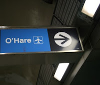 Photo of O'Hare Subway Train Sign