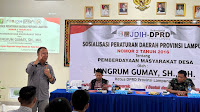 Organisasi Kepemudaan Kecamatan Kalirejo Usulkan Perbaikan Jalan Kepada Ketua DPRD Provinsi Lampung