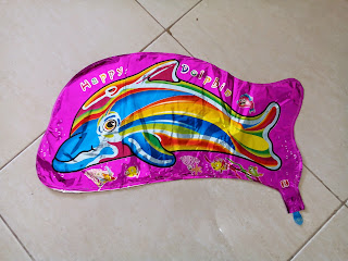 Foil Character Happy Dolphin Metalik Pink