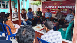 Melalui Kegiatan Jumat Curhat, Kapolsek Jambi Timur Tampung Keluhan Masyaraka