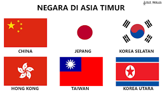 Bendera Negara Di Asia Timur