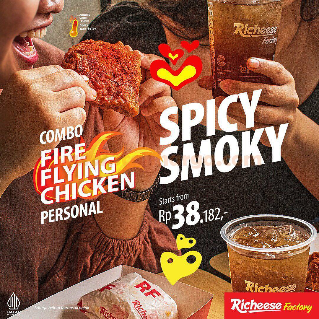 Promo RICHEESE FACTORY COMBO CHICKEN SPICY SMOKY mulai Rp. 38.182