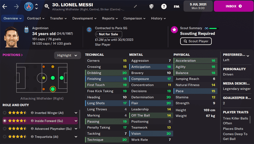 FM22 Leo Messi