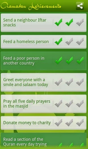 Ramadan Achievements