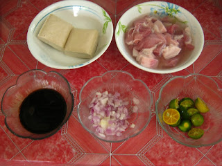 Tokwa't Baboy Ingredients