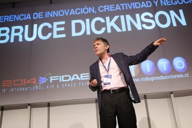 FIDAE 2014: Bruce Dickinson em palestra no Chile 