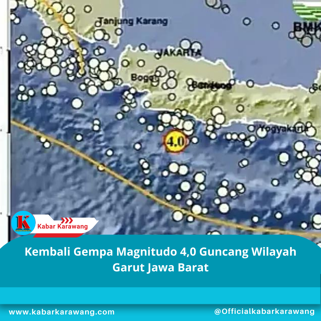 Kembali Gempa Magnitudo 4,0 Guncang Wilayah Garut Jawa Barat