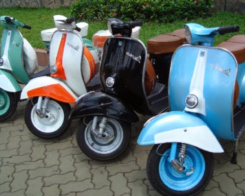 Gambar modifikasi vespa matic terkeren antik airbrush 