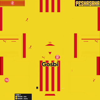 Kit 2 de Girona FC para Efootball PES 2022