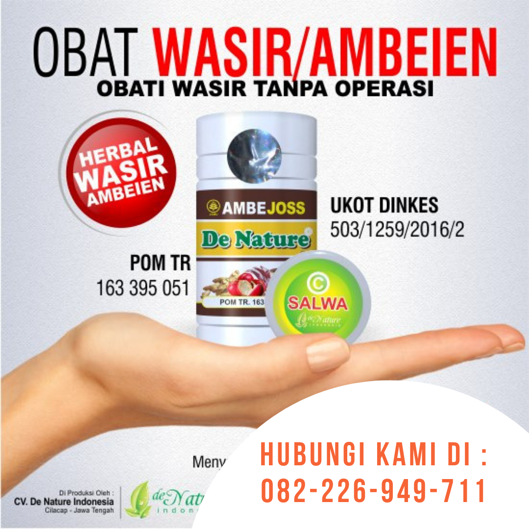 Agen De Nature Jual Ambejoss Salwa Obat Wasir Ambeien Di Tangerang 082226949711