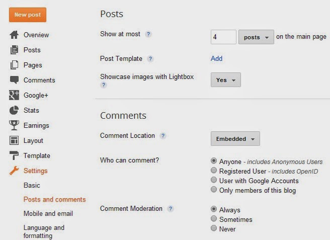 Cara Setting Standar SEO Blog di Dashboard