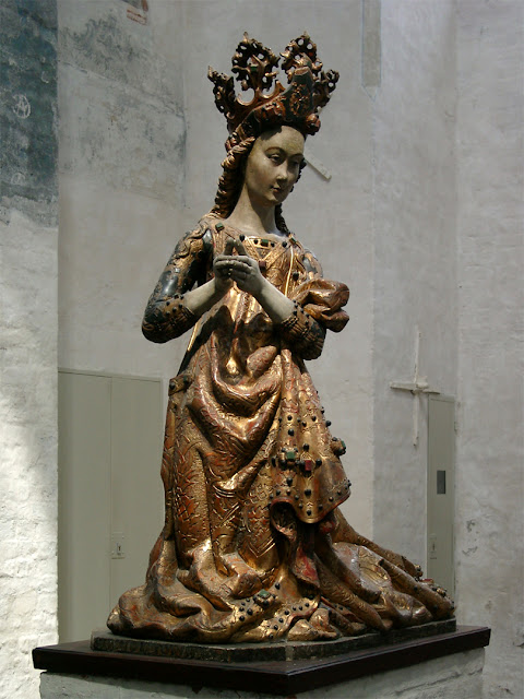 The princess saved from the dragon, Katharinenkirche, St. Catherine's Church, Lübeck