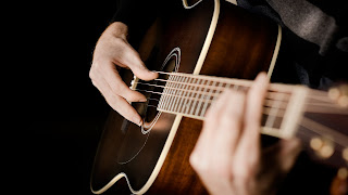 Man Hands On Guitar Music HD Wallpaper
