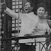 President Ferdinand Marcos declares Martial Law. First Lady Imelda Marcos stand behind him