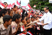 Lagu Kota Manado yang Kucintai Iringi Menyambut Kedatangan Presiden di Bunaken