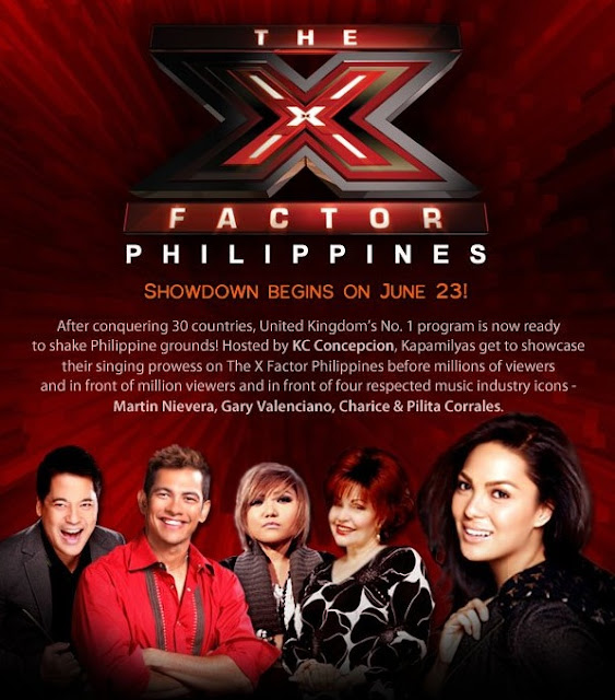 The X Factor Philippines Judges - Martin Nievera, Gary Valenciano, Charice and Ms. Pilita Corrales