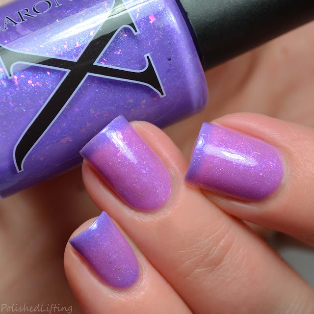 purple flakie nail polish