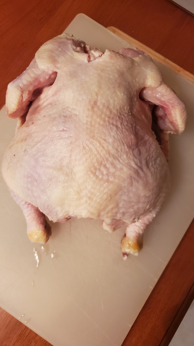 raw cleaned whole chicken