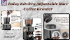 Zulay Kitchen Adjustable Burr Coffee Grinder - Quiet Espresso Grinder - Precise Electric Coffee Maker for Kitchen - Commercial Automatic Conical Coffee Bean Grinder - Durable Stainless Steel Moto