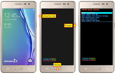 Hard Reset Samsung Galaxy Z3 Pola Kunci