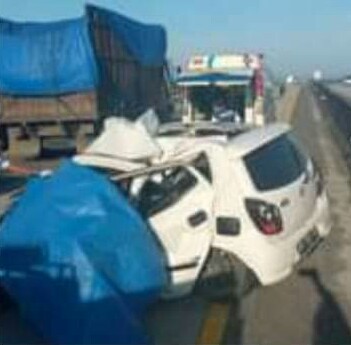 Kembali Terjadi Lakalantas Di Ruas Tol Medan - Tebing Tinggi, Penumpang Mobil Agya Tewas Di Tempat