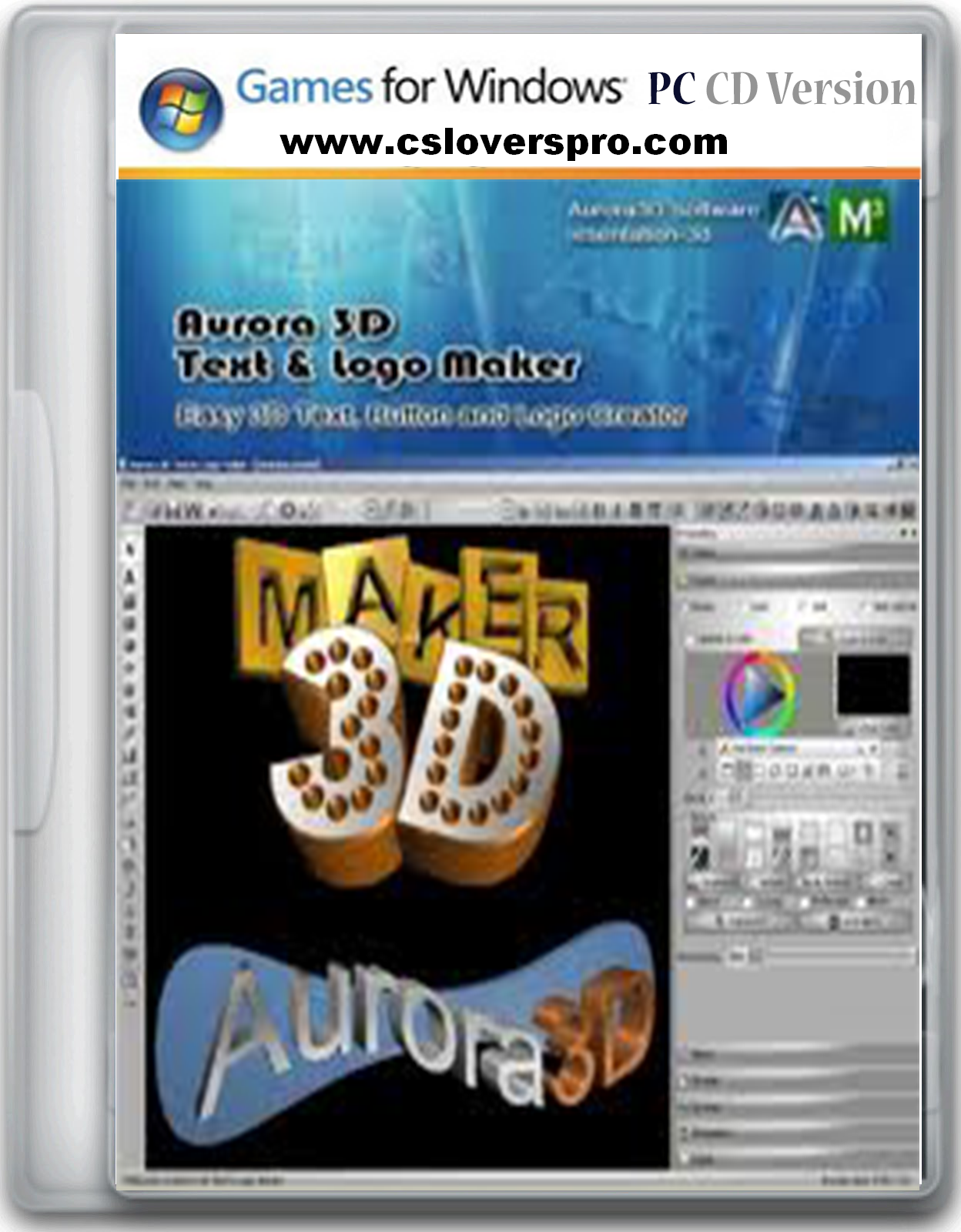 Aurora 3D Text & Logo Maker v13.0 Registered Full Version Free ...