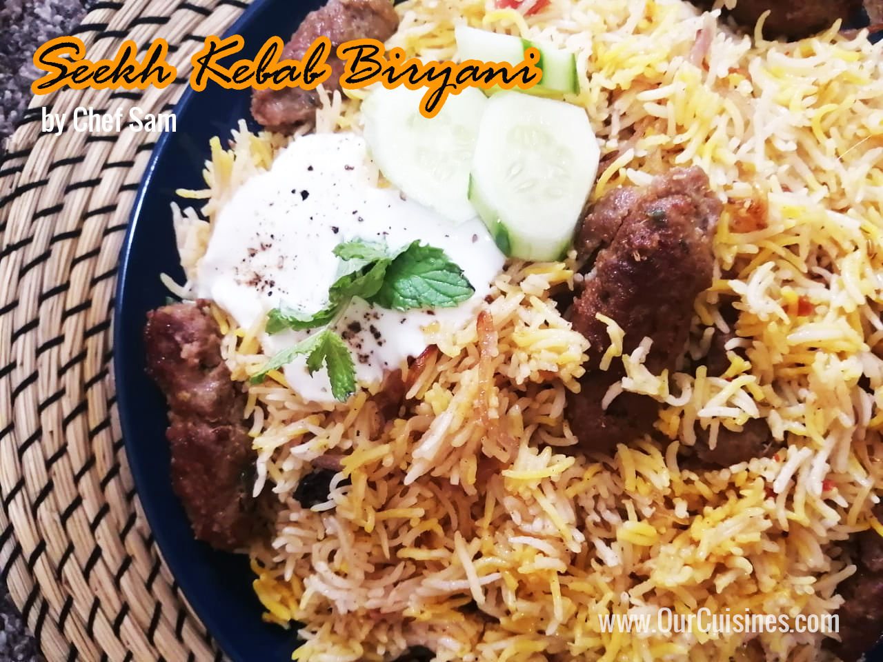 Seekh Kabab Biryani