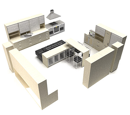 3d Kitchen Models3