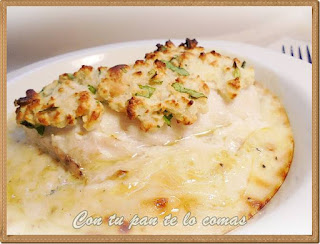 Merluza con costra gratinada