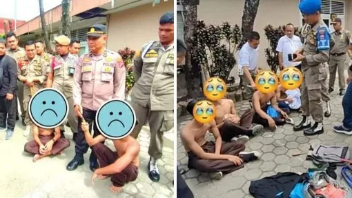 Tawuran, 10 Pelajar SMP Diamankan Satpol PP Kota Padang di Dua Lokasi