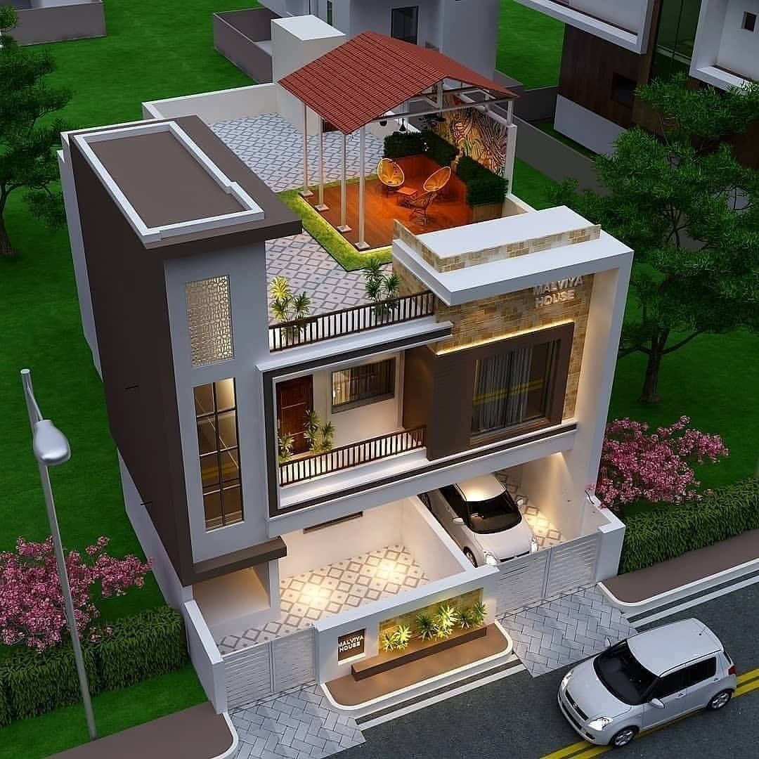 Desain Rumah 2 Lantai Lengkap Sederhana Tampak Depan Minimalis