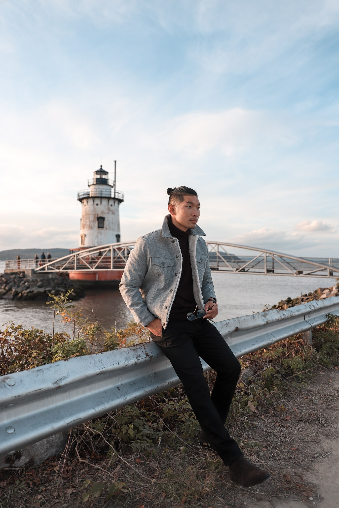 How To Style a Sherpa Trucker Jacket, Leo Chan of Levitate Style in Express Men